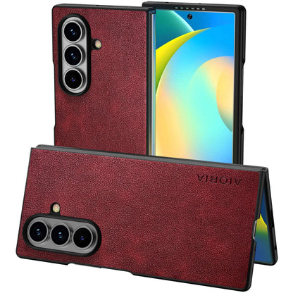 AIORIA for Samsung Galaxy Z Fold 8 Ultra Case Premium Leather Cover Retro Design Full Protective Case