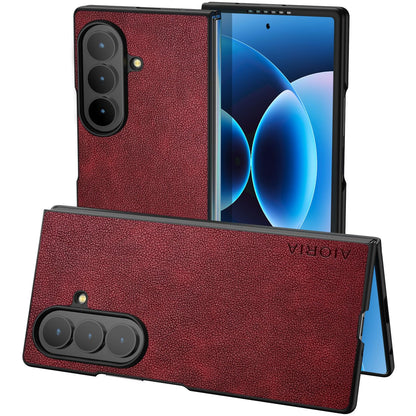 AIORIA for Samsung Galaxy Z Fold 8 Ultra Case Premium Leather Cover Retro Design Full Protective Case