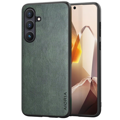 for Samsung Galaxy S25 Plus Case Simple Classic Design Durable Premium PU Leather Phone Case (Brown, for Samsung Galaxy S25 Plus)