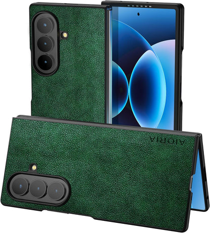 AIORIA for Samsung Galaxy Z Fold 8 Ultra Case Premium Leather Cover Retro Design Full Protective Case