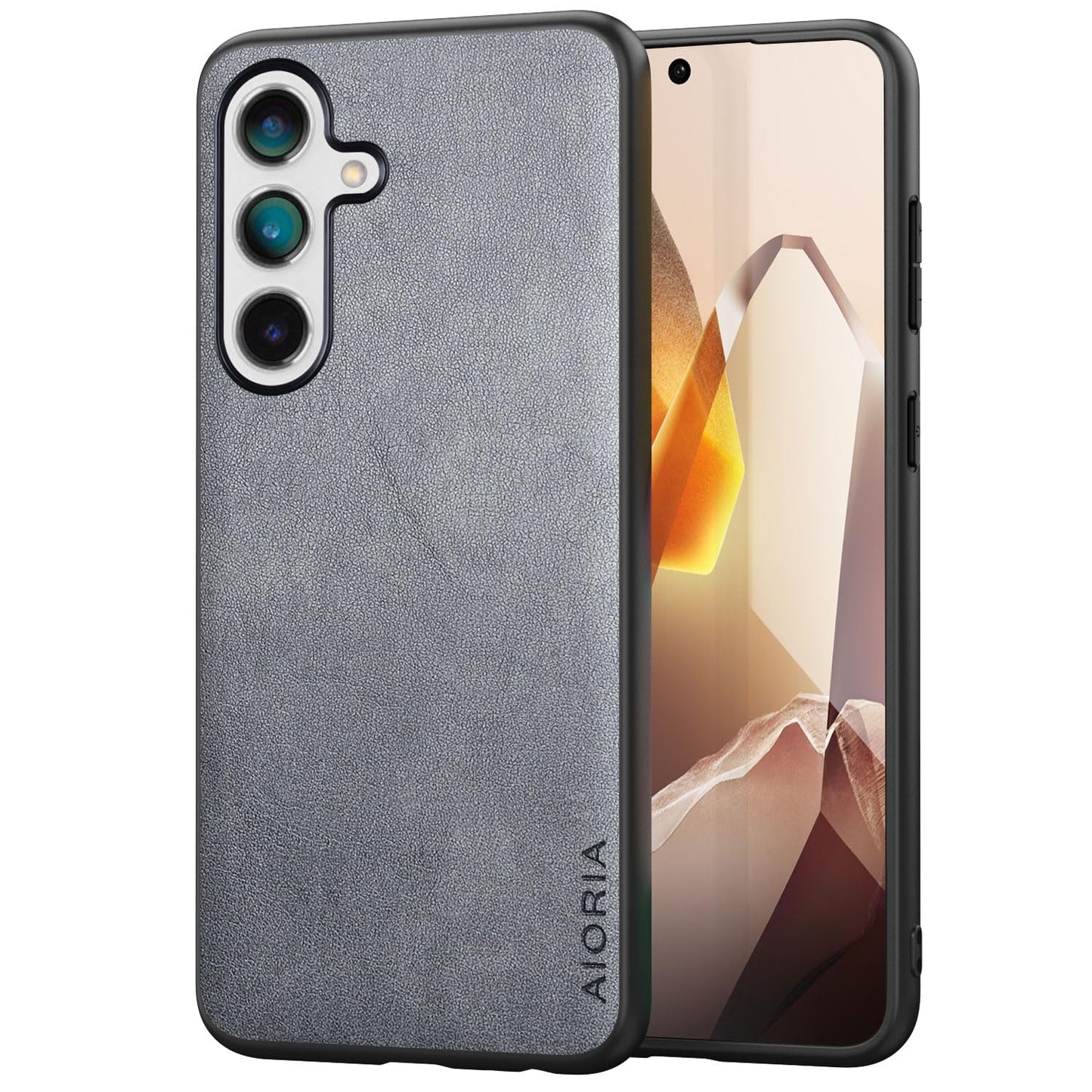 for Samsung Galaxy S25 Plus Case Simple Classic Design Durable Premium PU Leather Phone Case (Brown, for Samsung Galaxy S25 Plus)