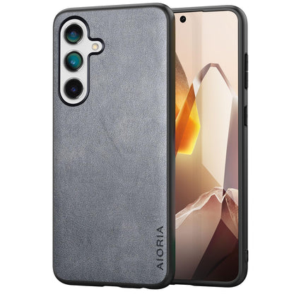 for Samsung Galaxy S25 Plus Case Simple Classic Design Durable Premium PU Leather Phone Case (Brown, for Samsung Galaxy S25 Plus)