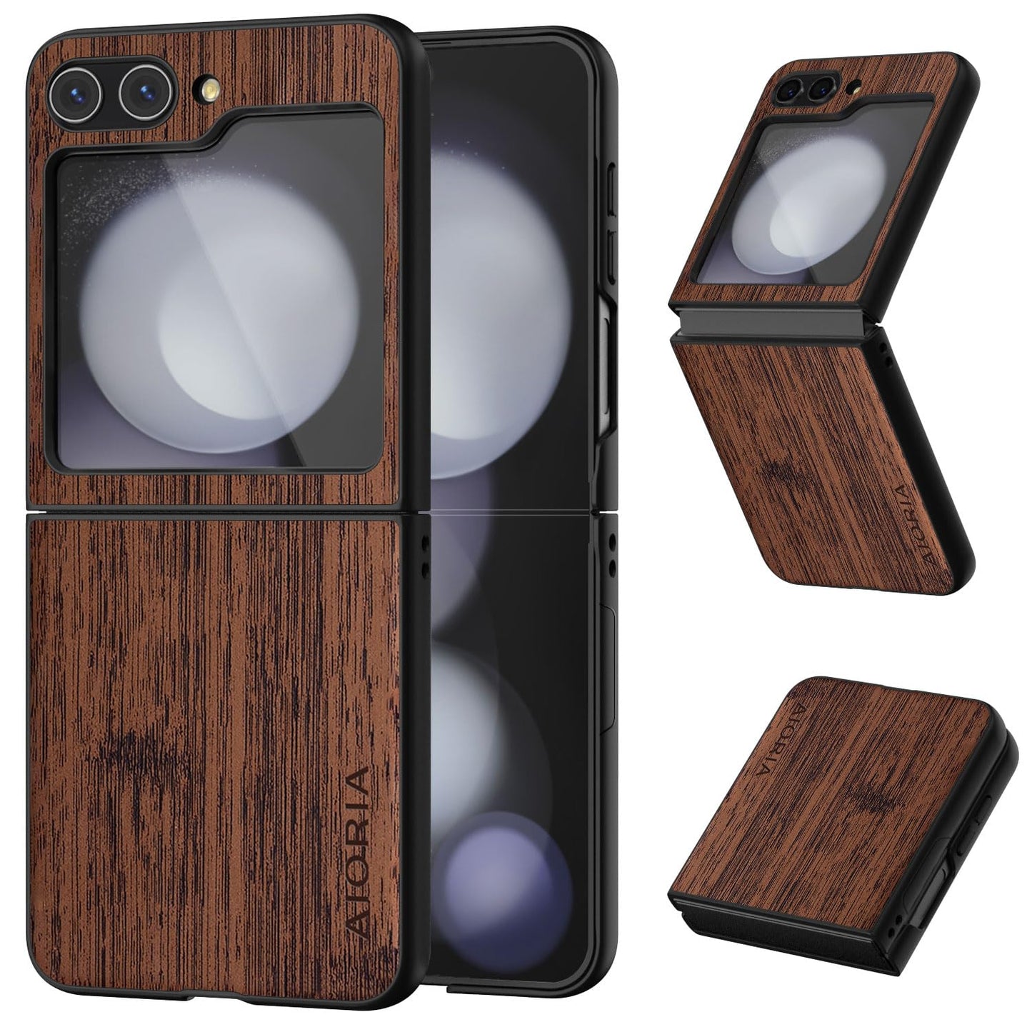case for Samsung Galaxy Z Flip 5 6 7 Imitation Bamboo Pattern PU Leather Phone Case Protective Cover