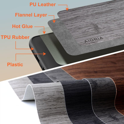 Case for iPhone 17 Pro Max Air Imitation Bamboo Pattern PU Leather Design Phone Case Protective Cover
