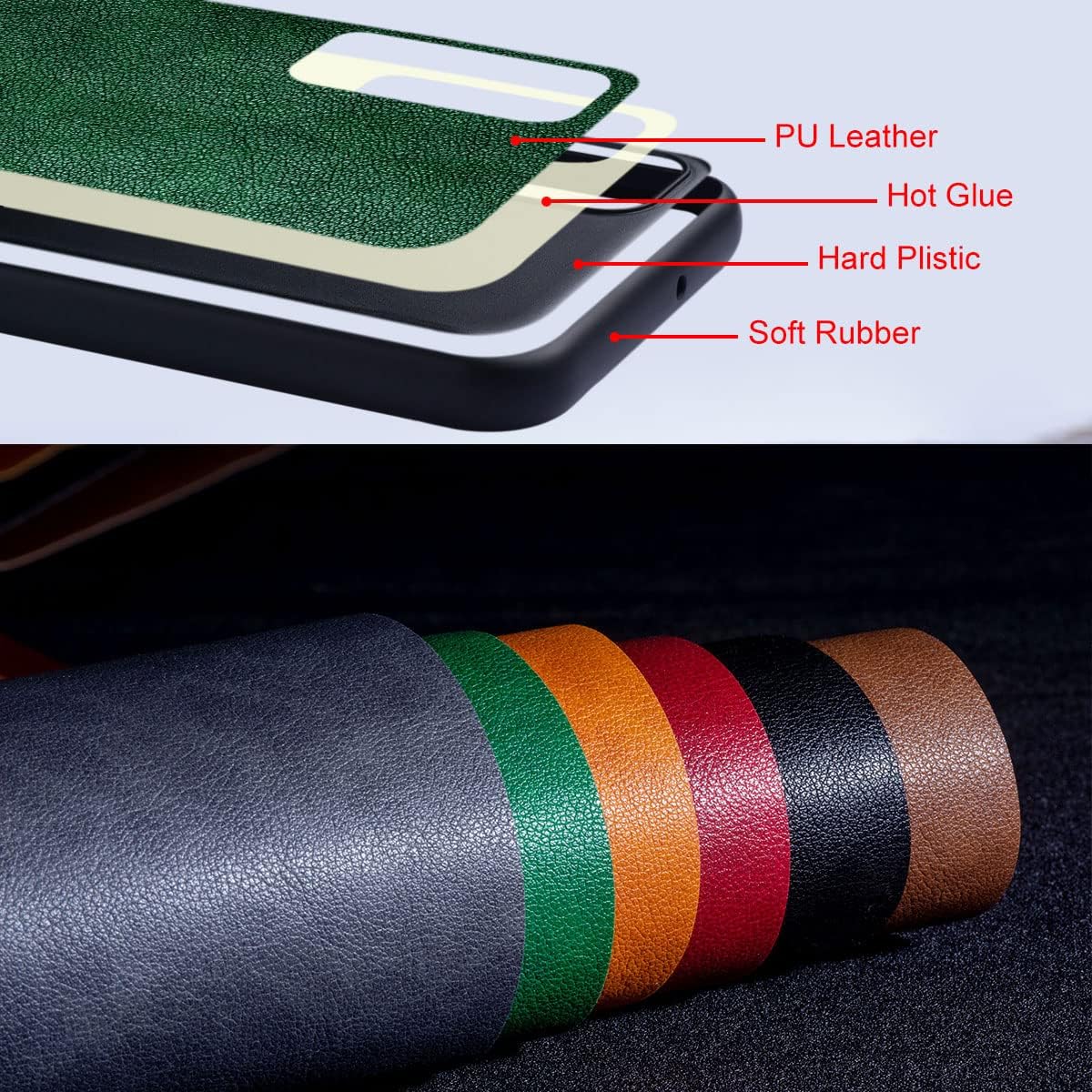AIORIA for Samsung Galaxy Z Fold 8 Ultra Case Premium Leather Cover Retro Design Full Protective Case