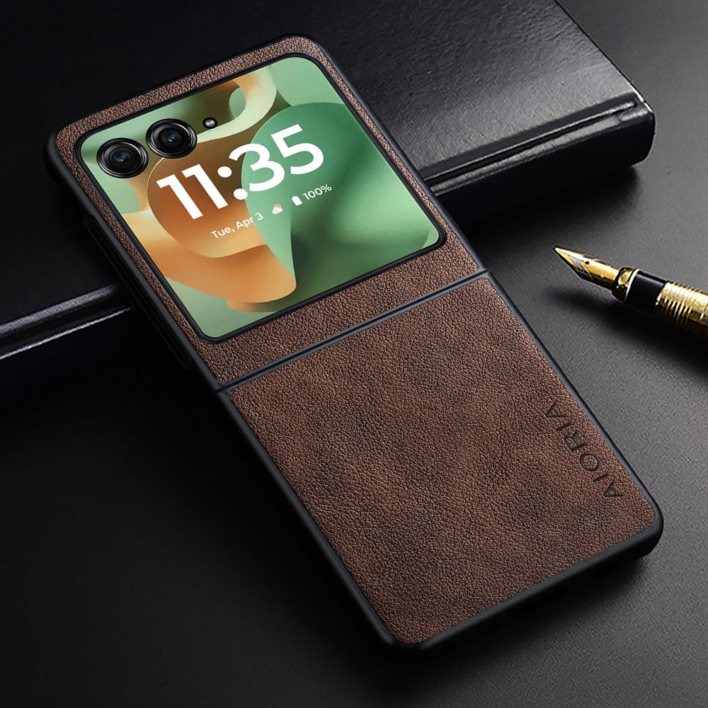 For Motorola Razr Ultra 2026 2025 Case Razr + Premium Leather Cover Retro Design Full Protective Case