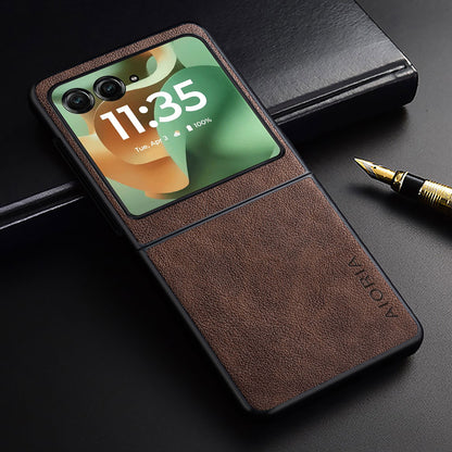 For Motorola Razr Ultra 2026 2025 Case Razr + Premium Leather Cover Retro Design Full Protective Case